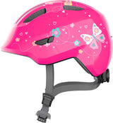 ABUS Smiley 3.0 Helm Kinderen roze vlinder