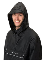 VAUDE Valdipino poncho zwart