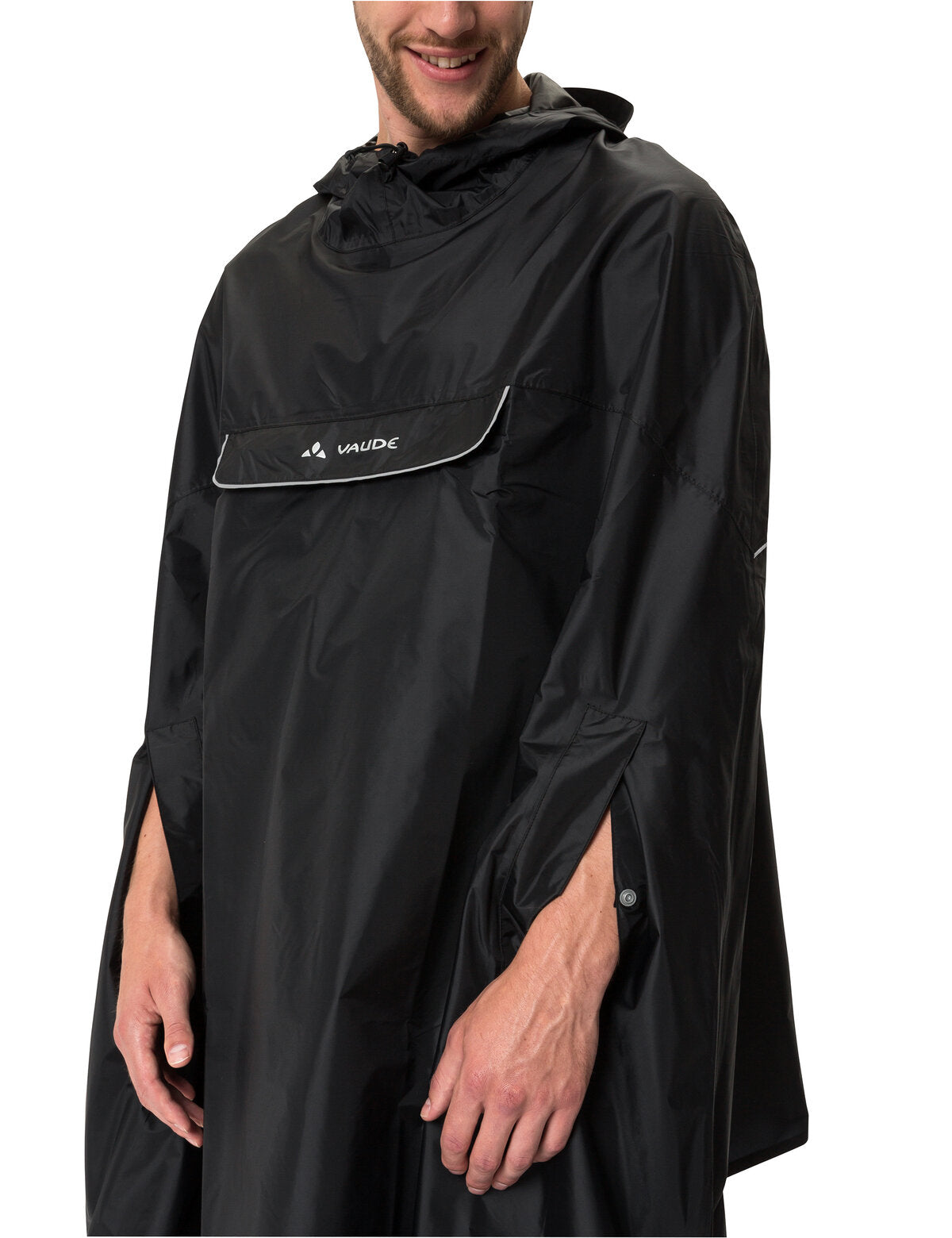 VAUDE Valdipino poncho zwart