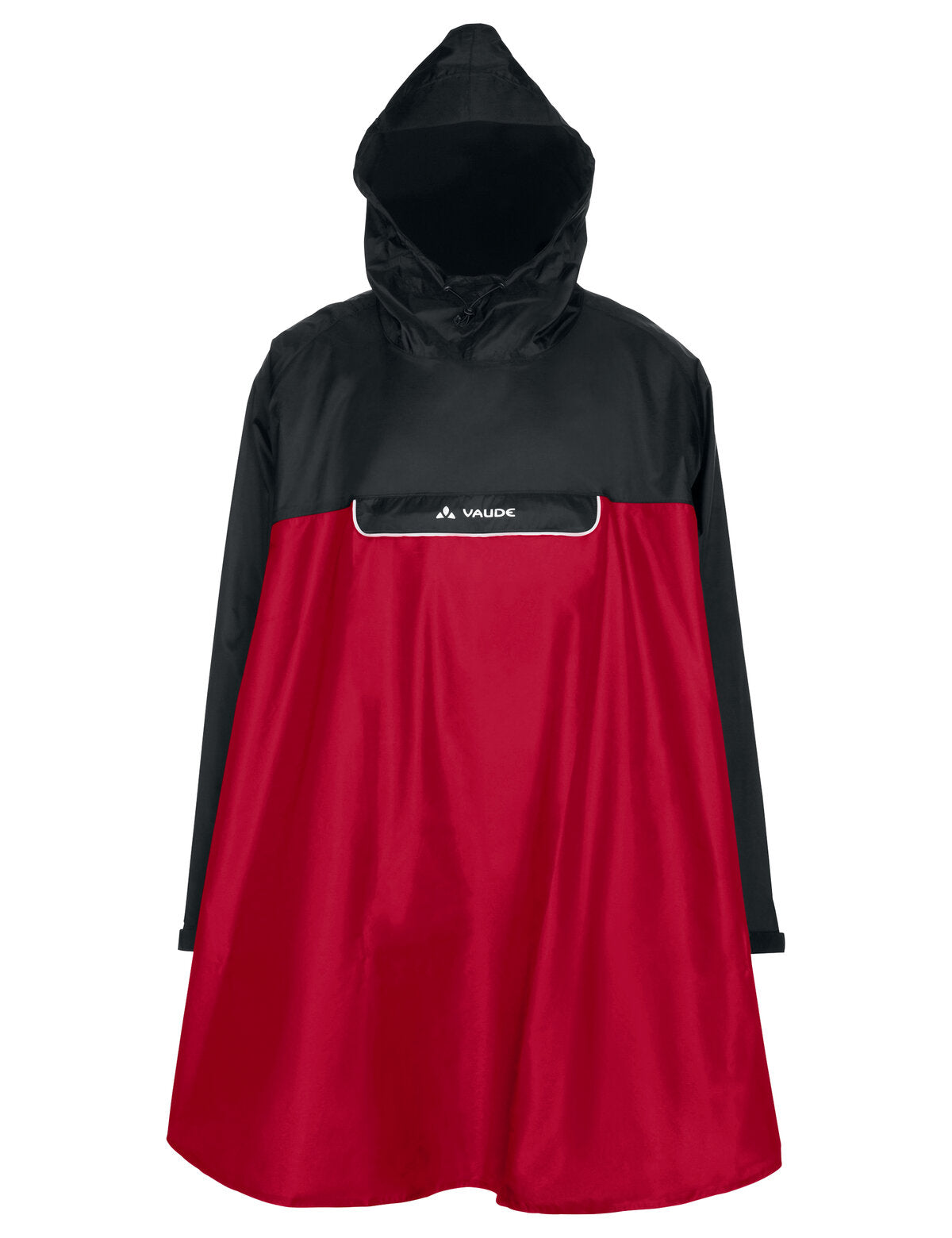 VAUDE Valero Poncho rot/schwarz