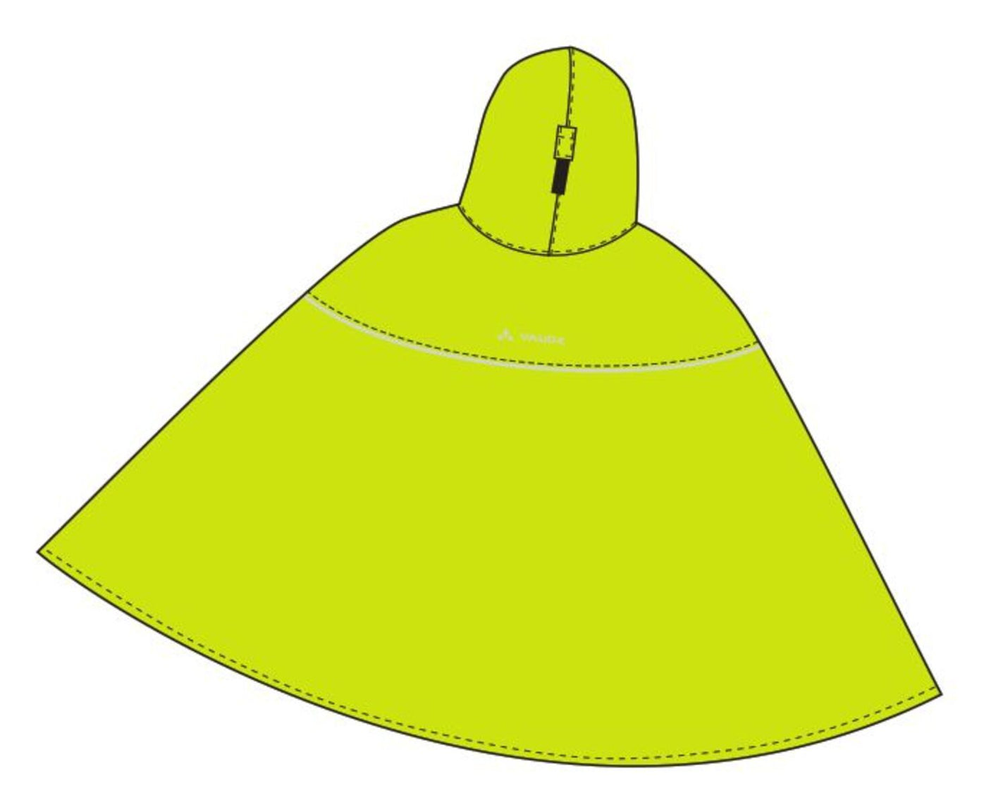 VAUDE Kindergrody poncho geel