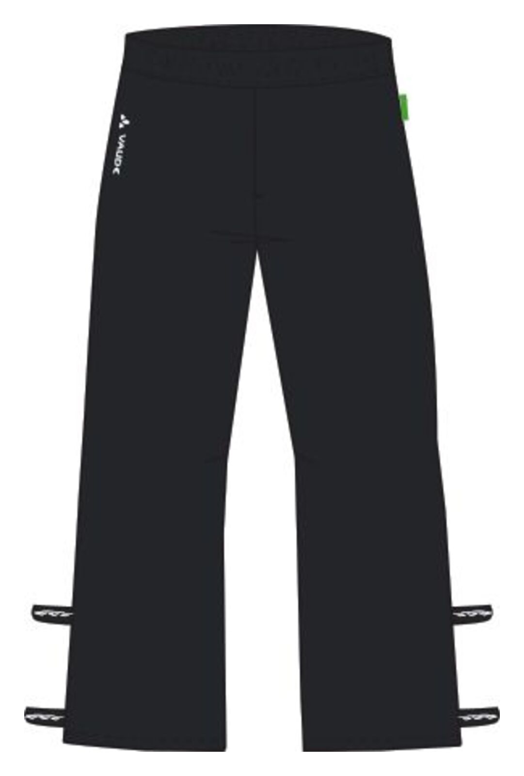 VAUDE M's Fluid Full-Zip Pants II heren zwart