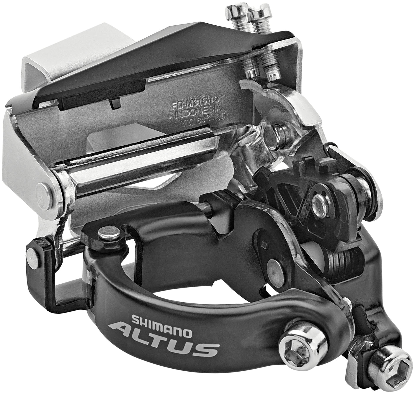 Shimano Altus FD-M315 Umwerfer 2x7/8-fach Top Swing Schelle Tief Dual-Pull silber/schwarz