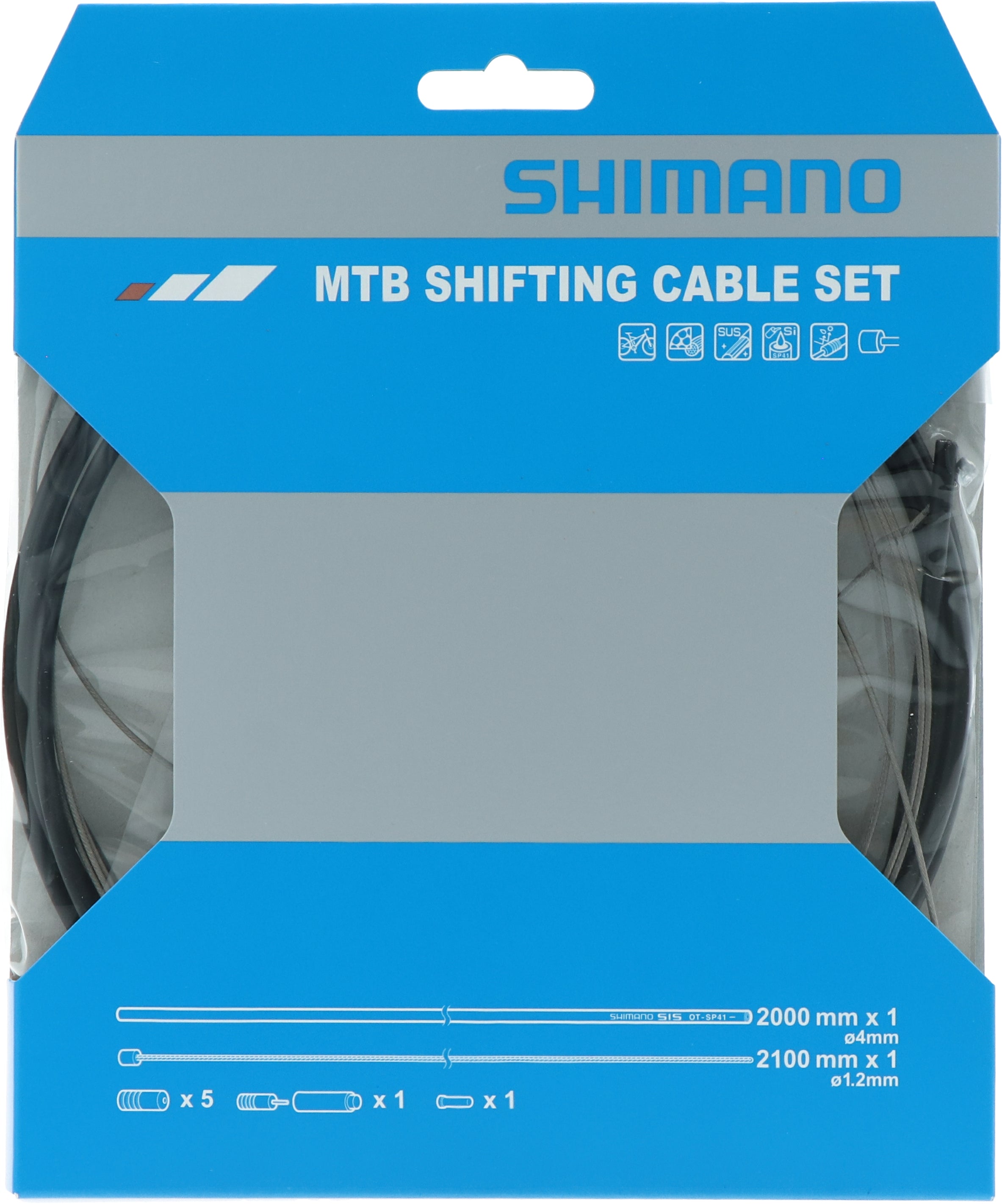 Shimano OT-SP41 schakelkabelset 2000mm zwart