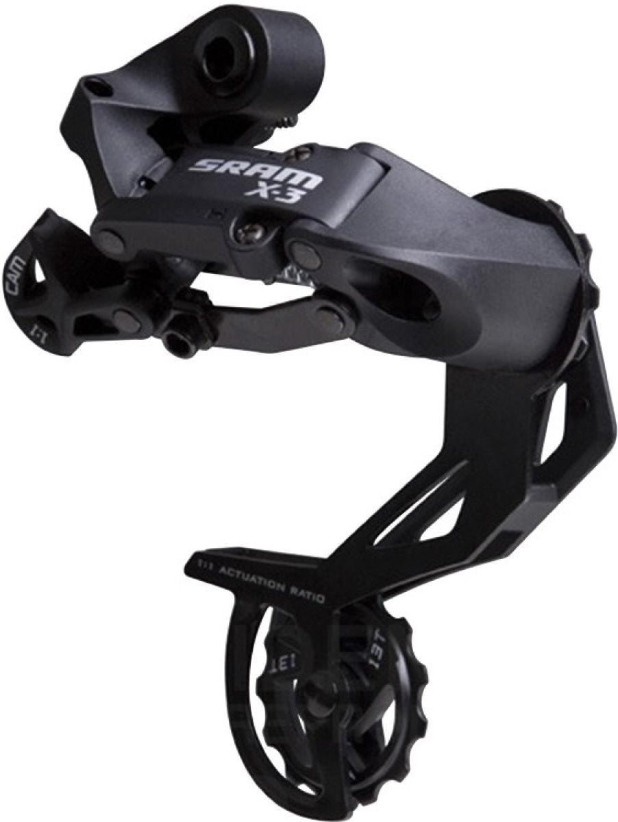 SRAM X3 achterderailleur 7/8-speed lange kooi zwart