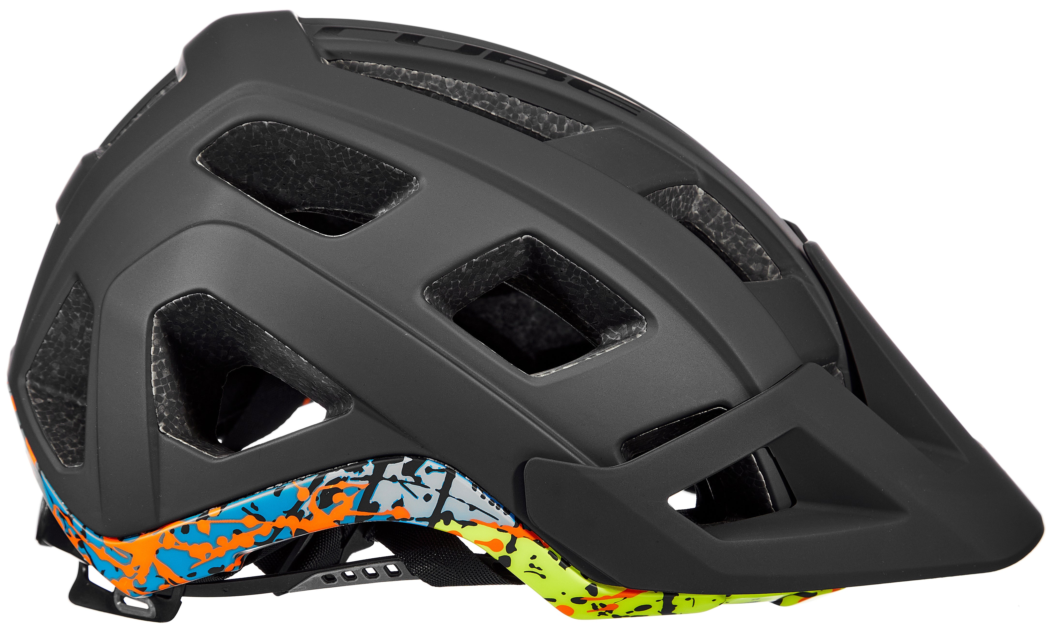 CUBE BADGER MTB-helm zwart'n'splash