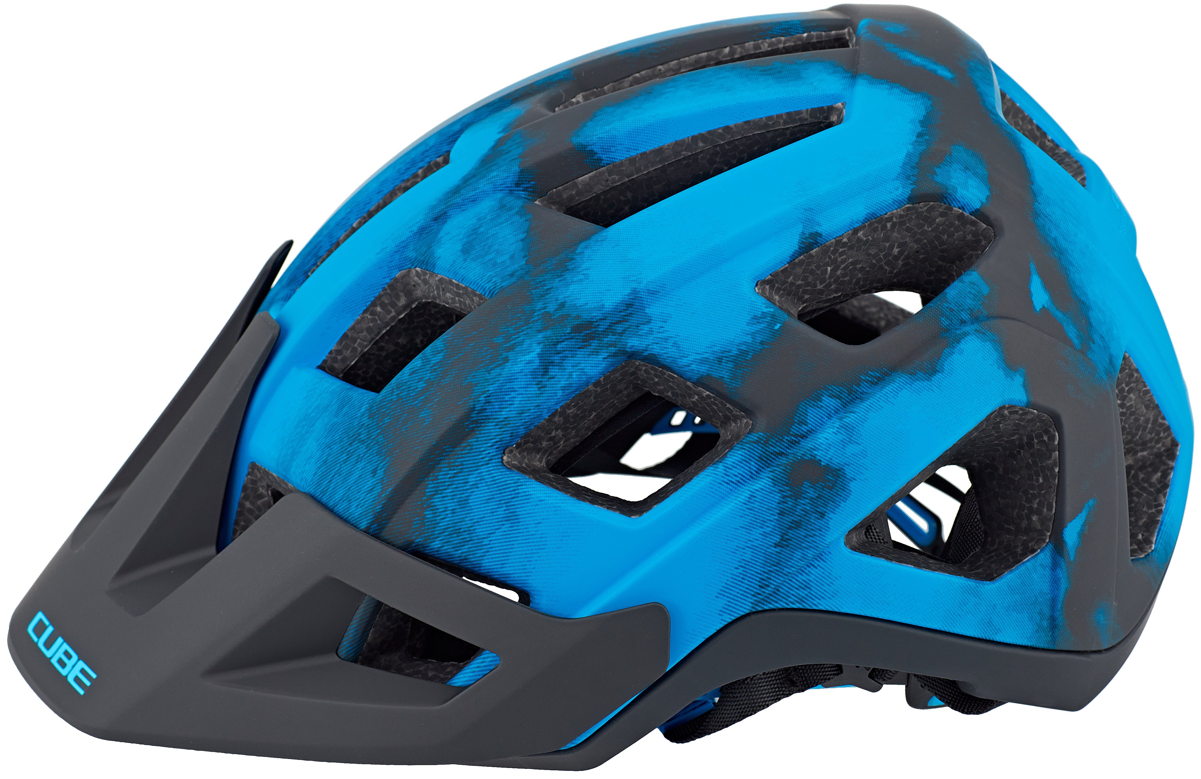 CUBE BADGER MTB-helm blauw