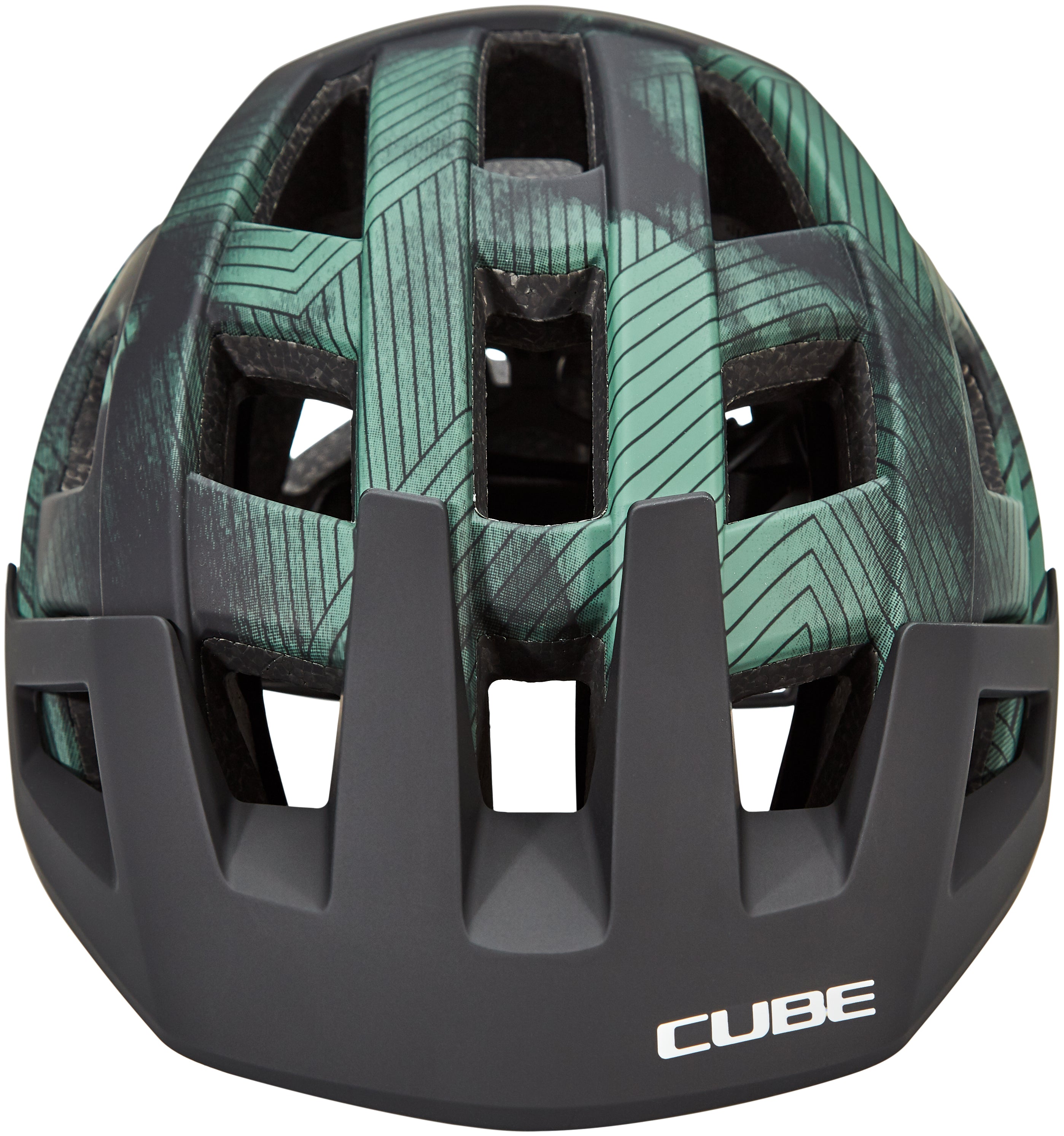 CUBE BADGER MTB-helm groen