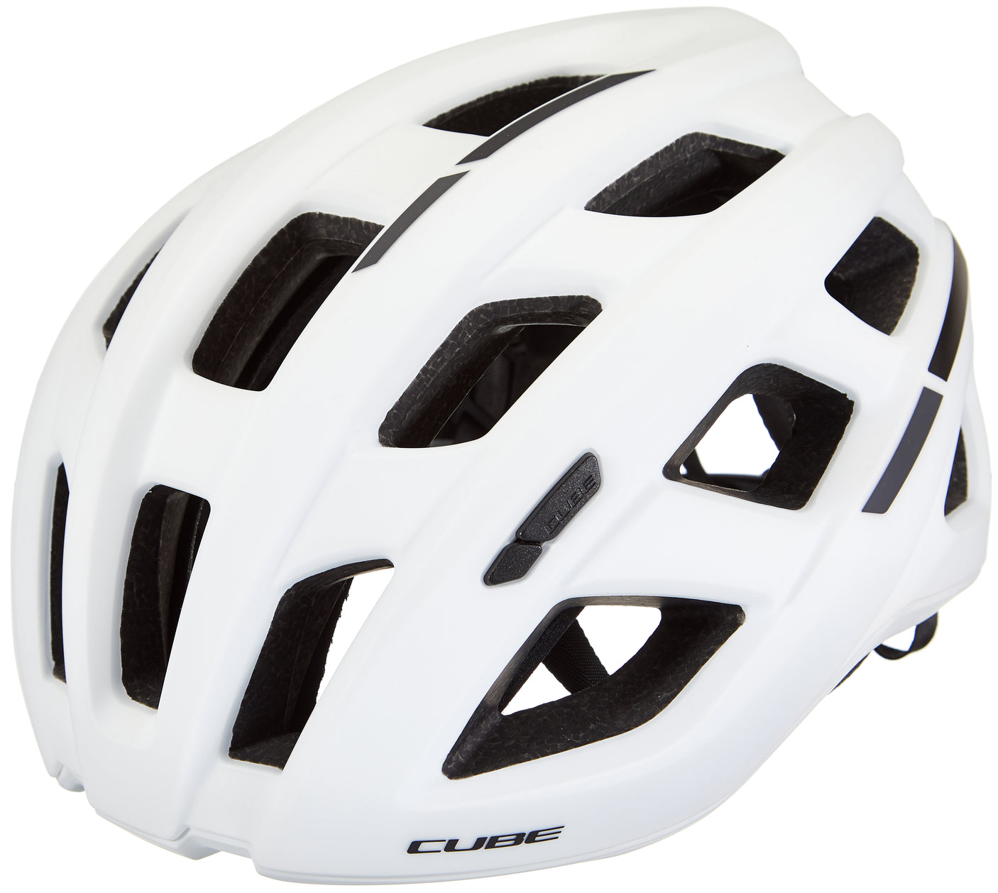 CUBE Helm ROAD RACE white