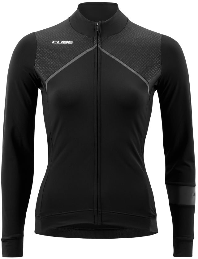 CUBE BLACKLINE WS jersey lange mouw zwart