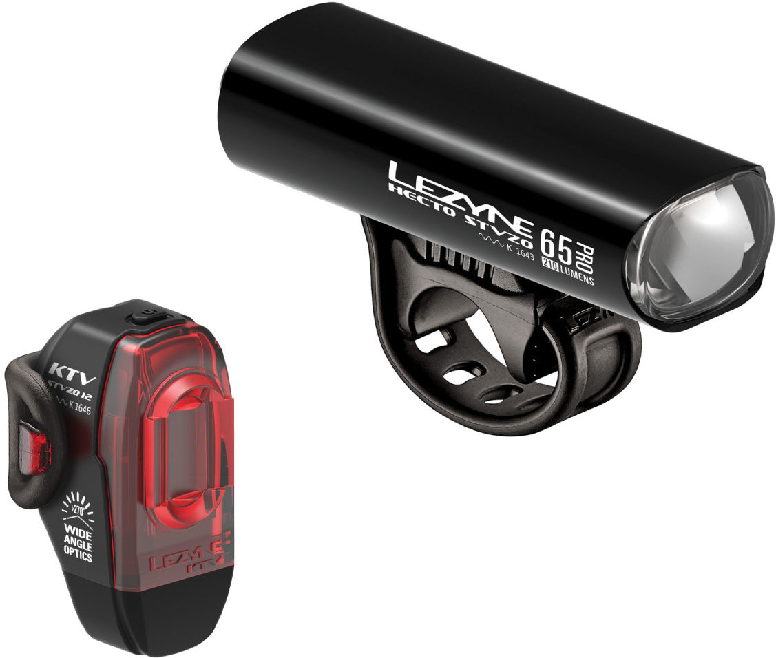 Lezyne Hecto Pro 65/KTV Drive LED-verlichtingsset zwart