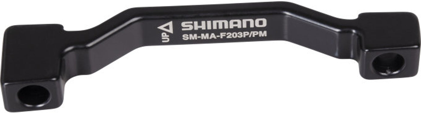 Shimano schijfremadapter van PM 180 mm naar PM 203 mm zwart