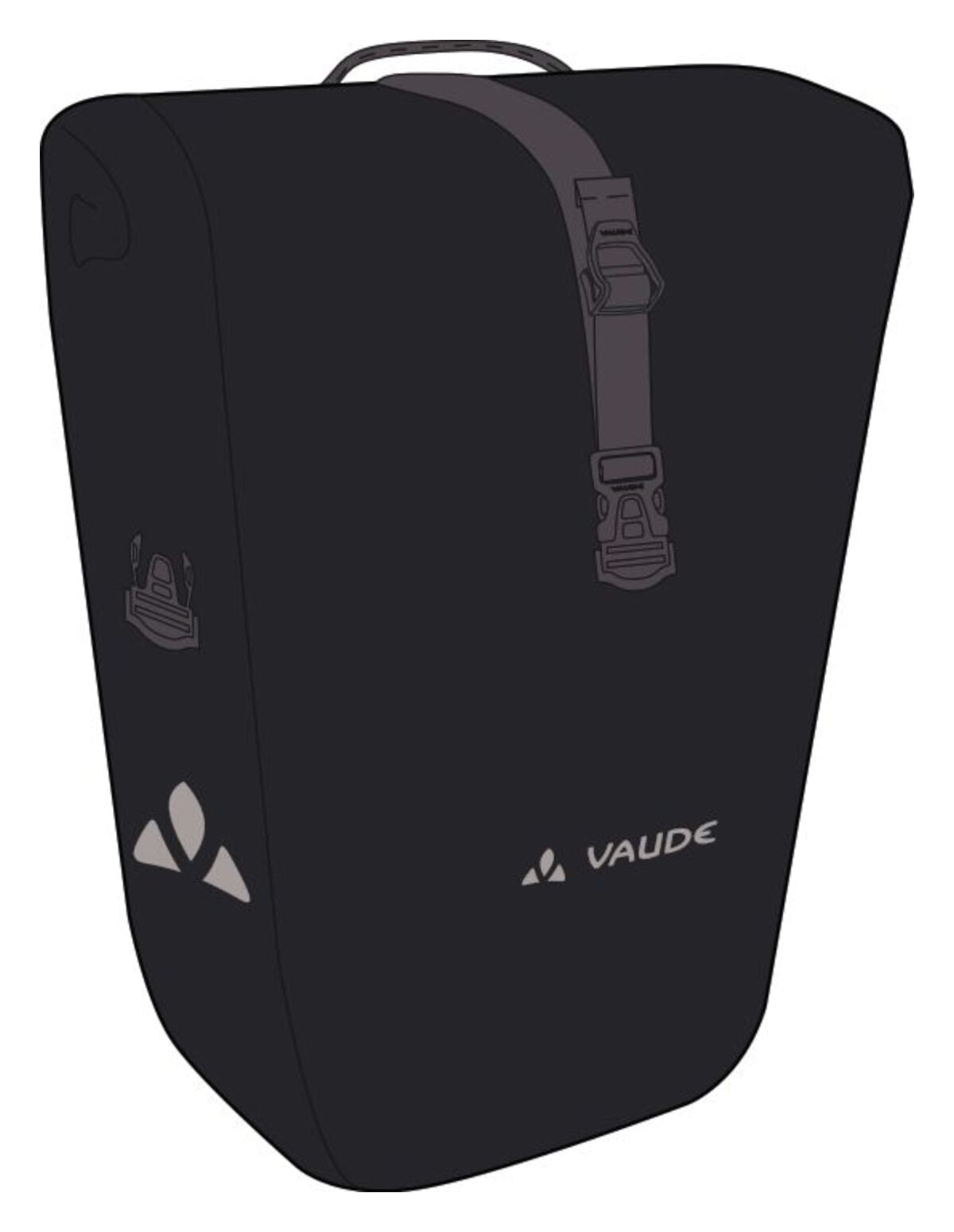 VAUDE Aqua Back Deluxe Gepäckträgertasche schwarz