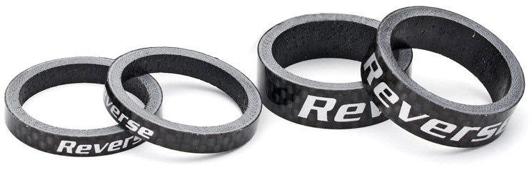 Reverse Carbon Spacer Kit 1 1/8" schwarz