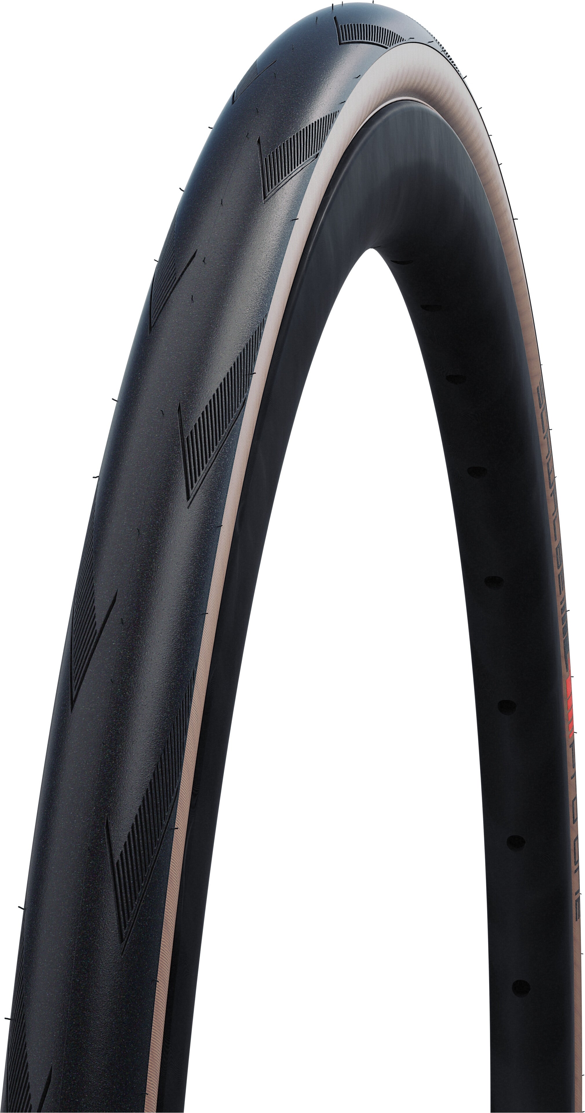 Schwalbe Pro One Super Race Evolution vouwband 700x32C V-Guard Addix Race zwart/bruin