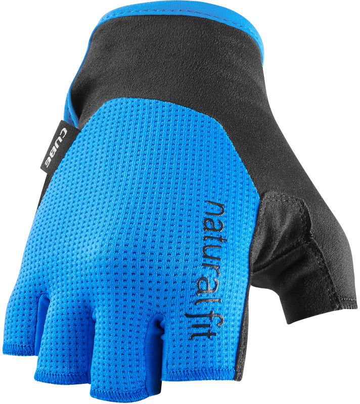 CUBE handschoenen korte vingers X NF zwart'n'blauw