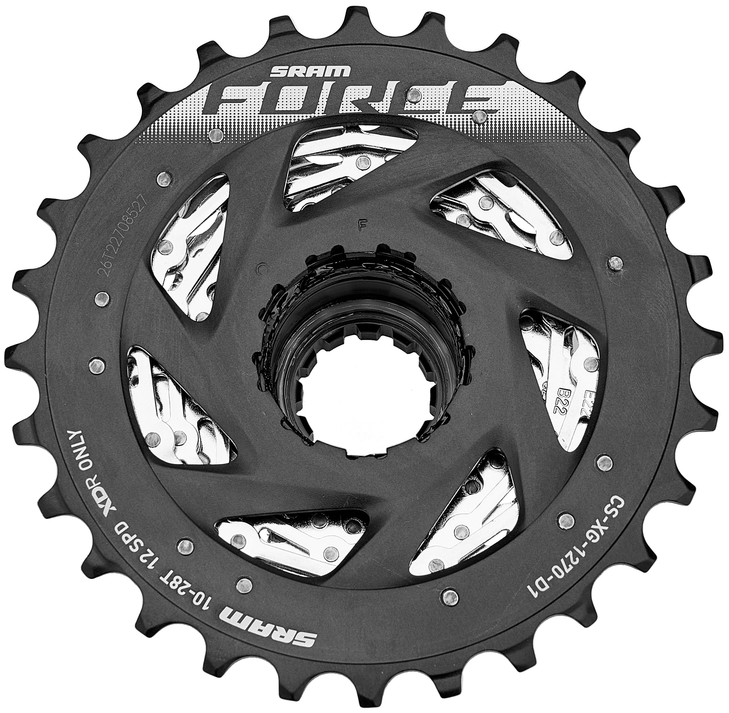 SRAM Force XG-1270 cassette zilver