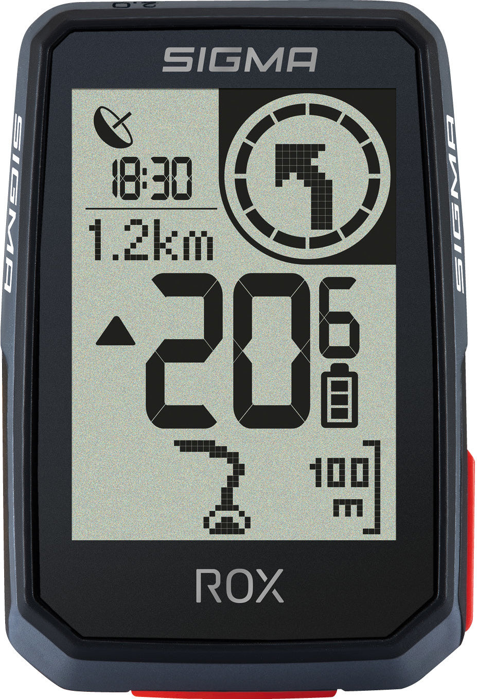 Sigma ROX 2.0 fietscomputer incl. Butler GPS houder zwart