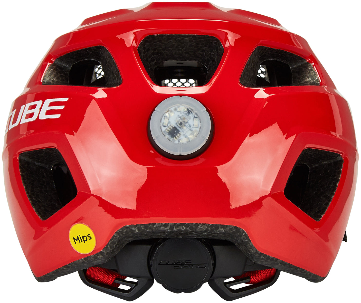 CUBE helm LINOK glanzend rood