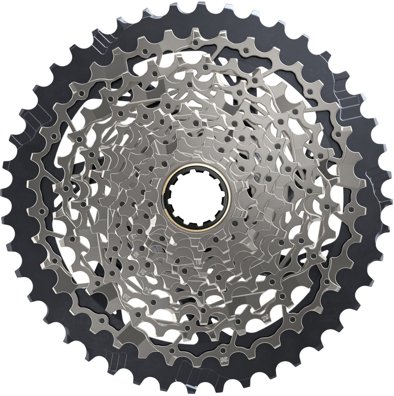 SRAM XG-1271 cassette 12-speed 10-44T zilver/zwart