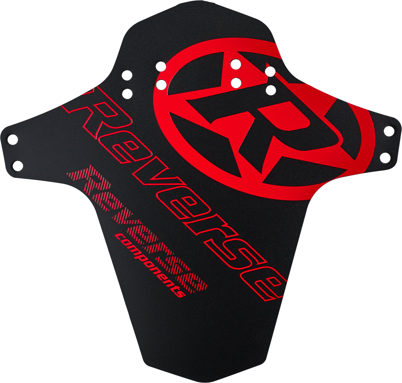 Reverse Mudfender MTB spatbord zwart/rood logo