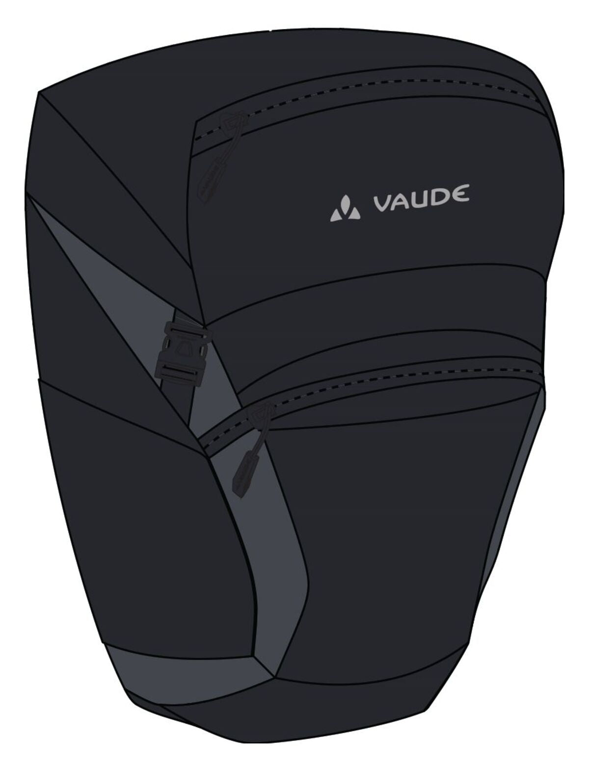 VAUDE OnTour Back Tasche schwarz