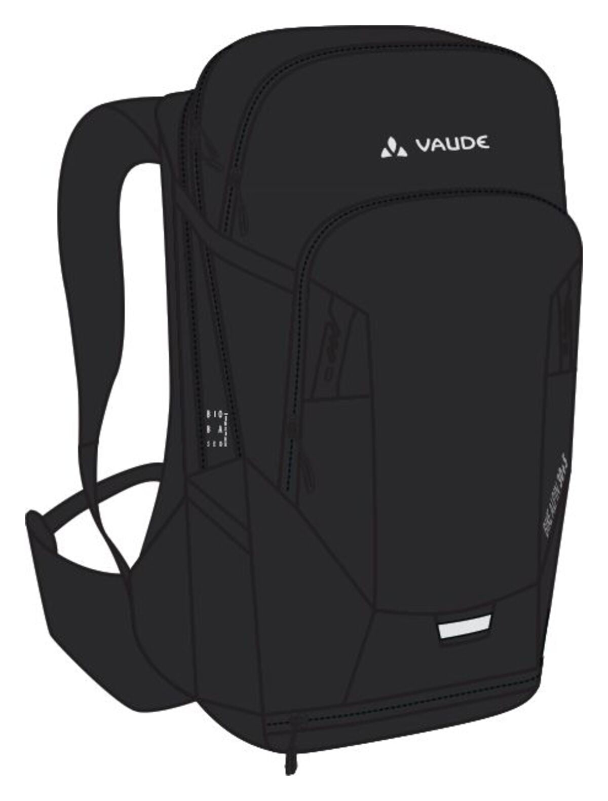 VAUDE Bike Alpin 30+5 rugzak zwart