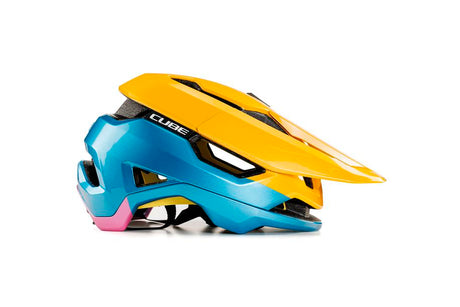 CUBE helm TROOPER geel'n'blauw'n'roze