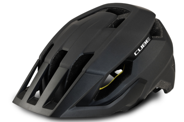 CUBE STRAY MTB-helm zwart