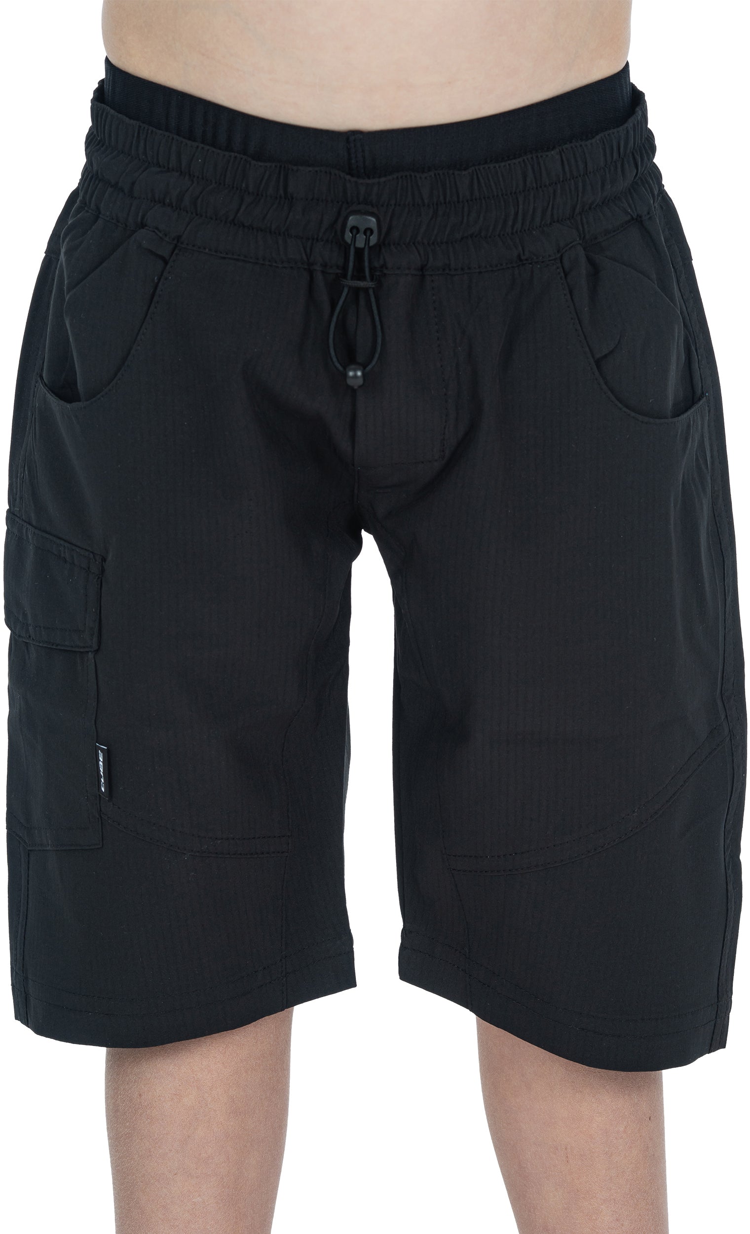 CUBE TEAMLINE baggy short ROOKIE incl. binnenbroek zwart'n'wit