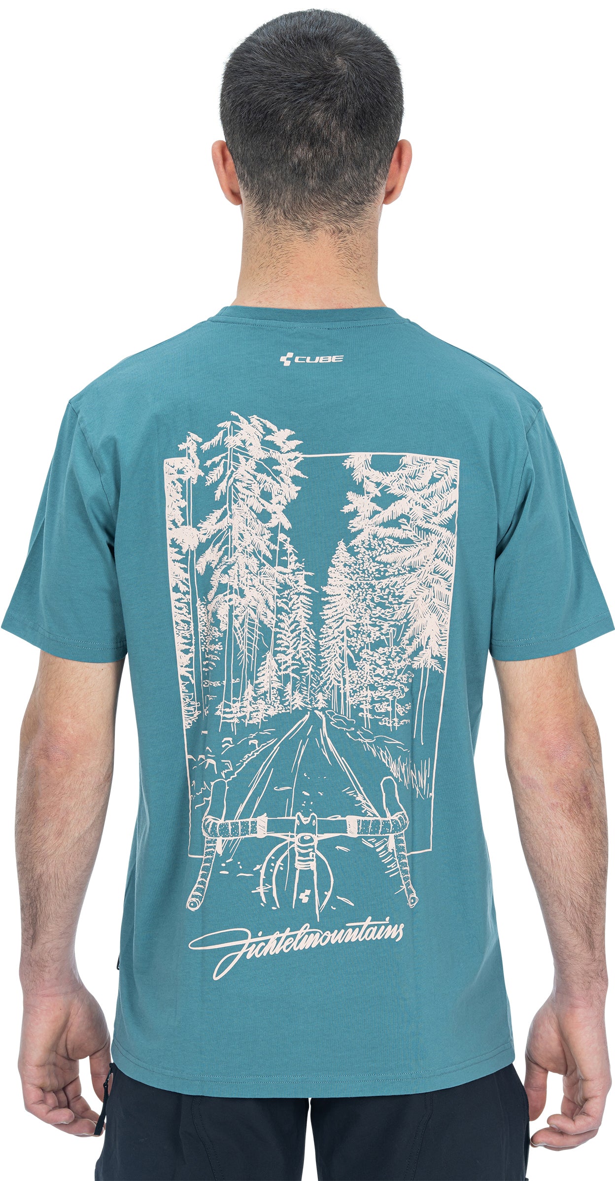 CUBE Biologisch T-shirt Fichtelmountains GTY FIT