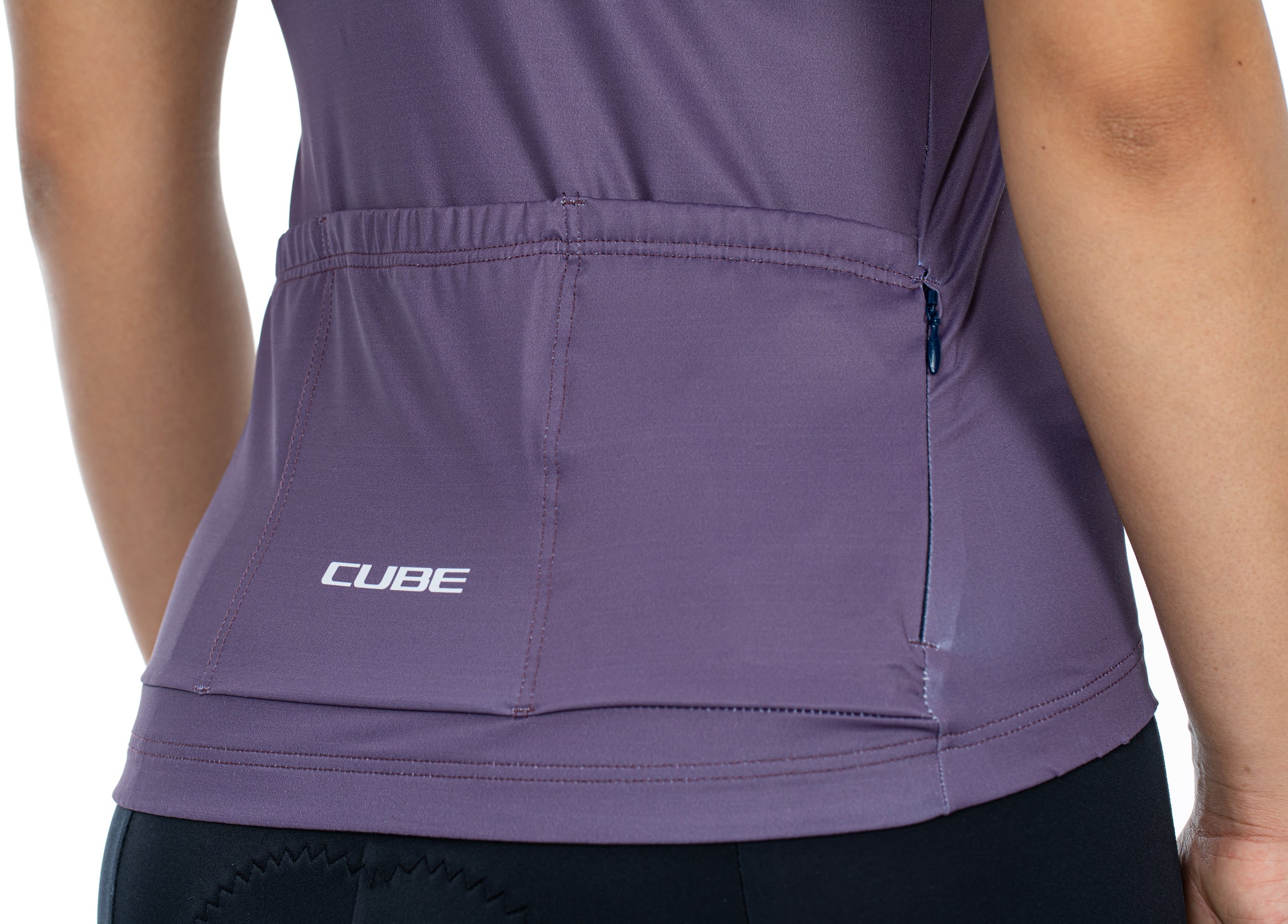 CUBE TEAMLINE WS jersey korte mouw violet'n'rose