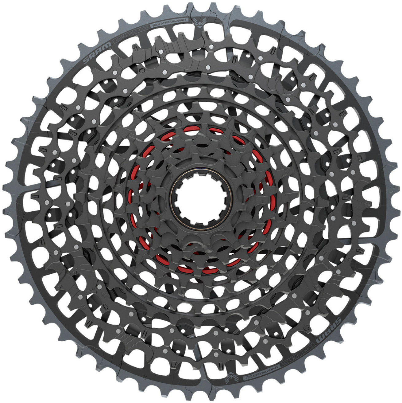 SRAM XG-1295 T-Type cassette 12-speed 10-52T zwart