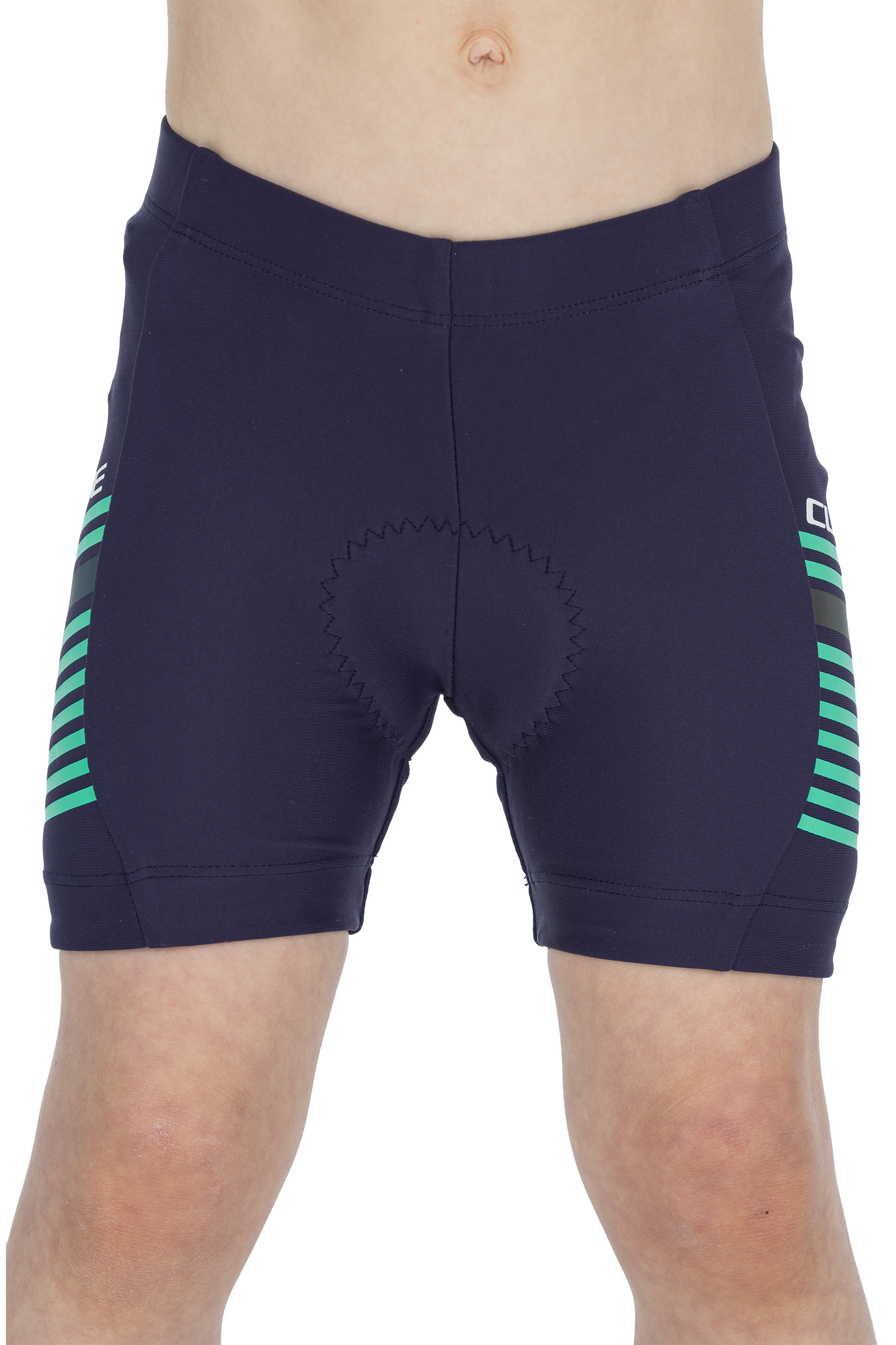 CUBE TEAMLINE fietsbroek ROOKIE blauw'n'mint