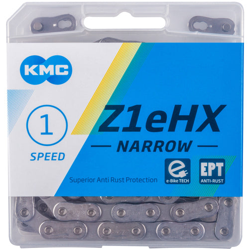 KMC Z1eHX Smalle EPT ketting e-bike 1-voudig grijs