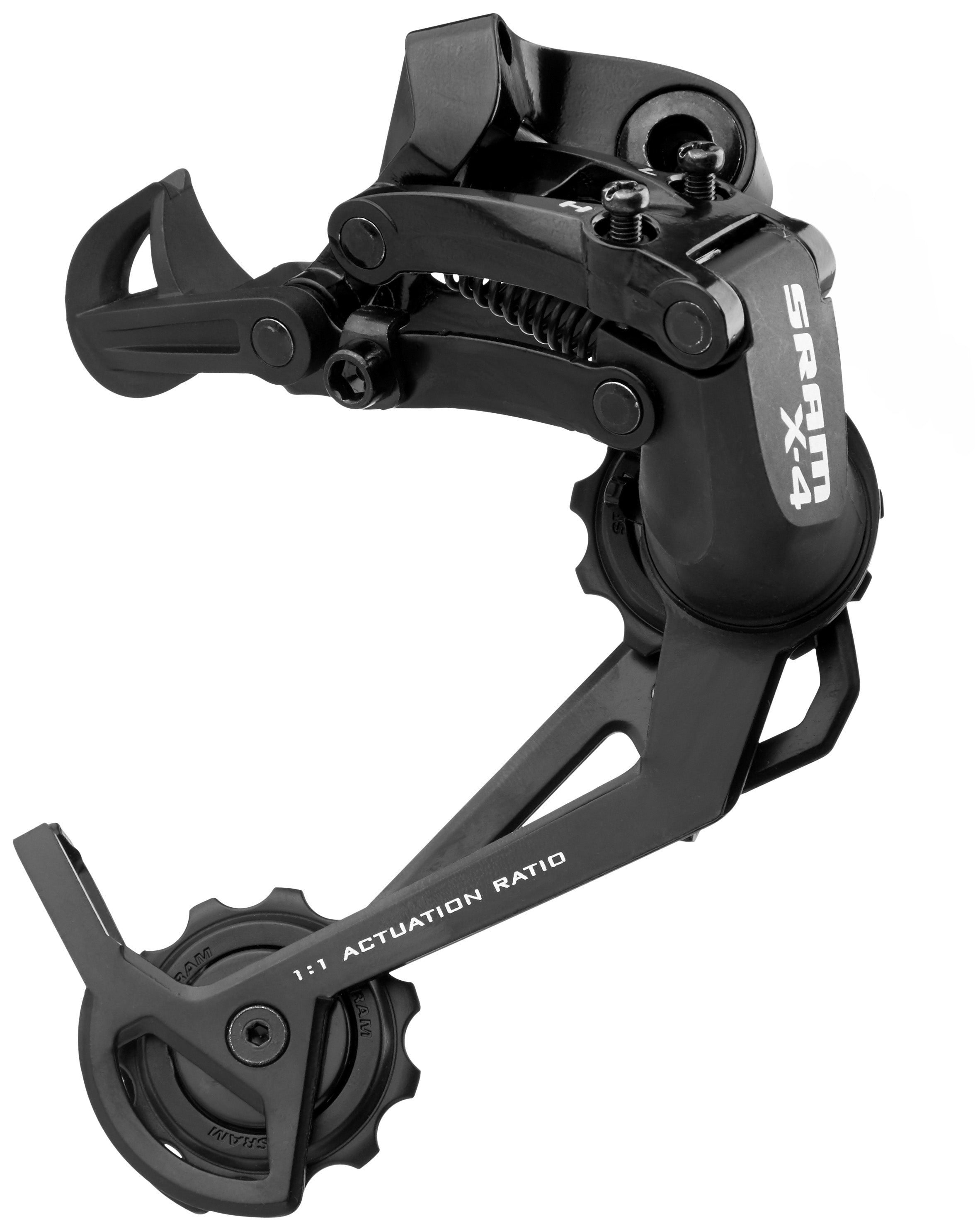 SRAM X4 achterderailleur 8-speed lange kooi zwart