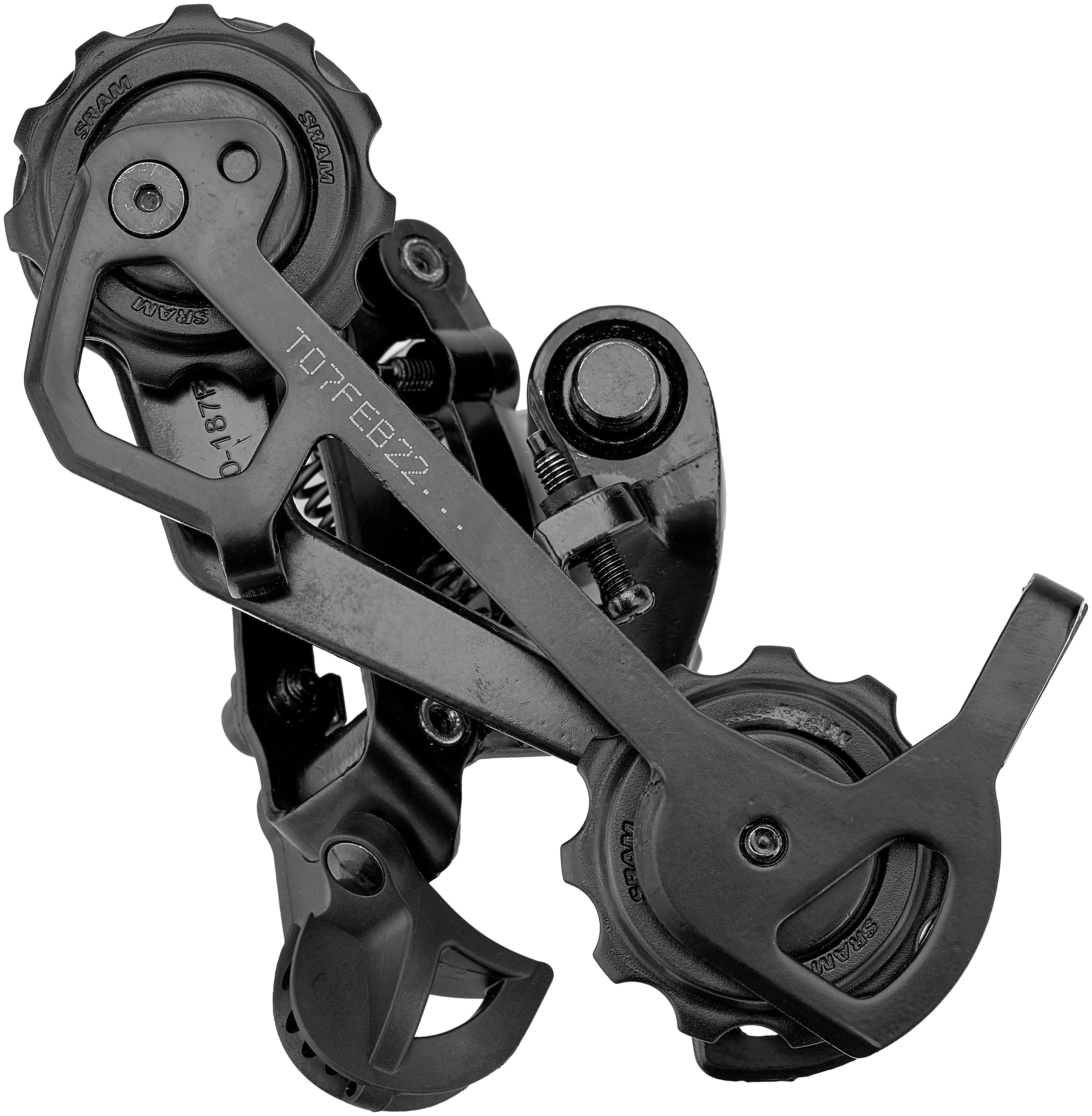 SRAM X4 achterderailleur 8-speed lange kooi zwart