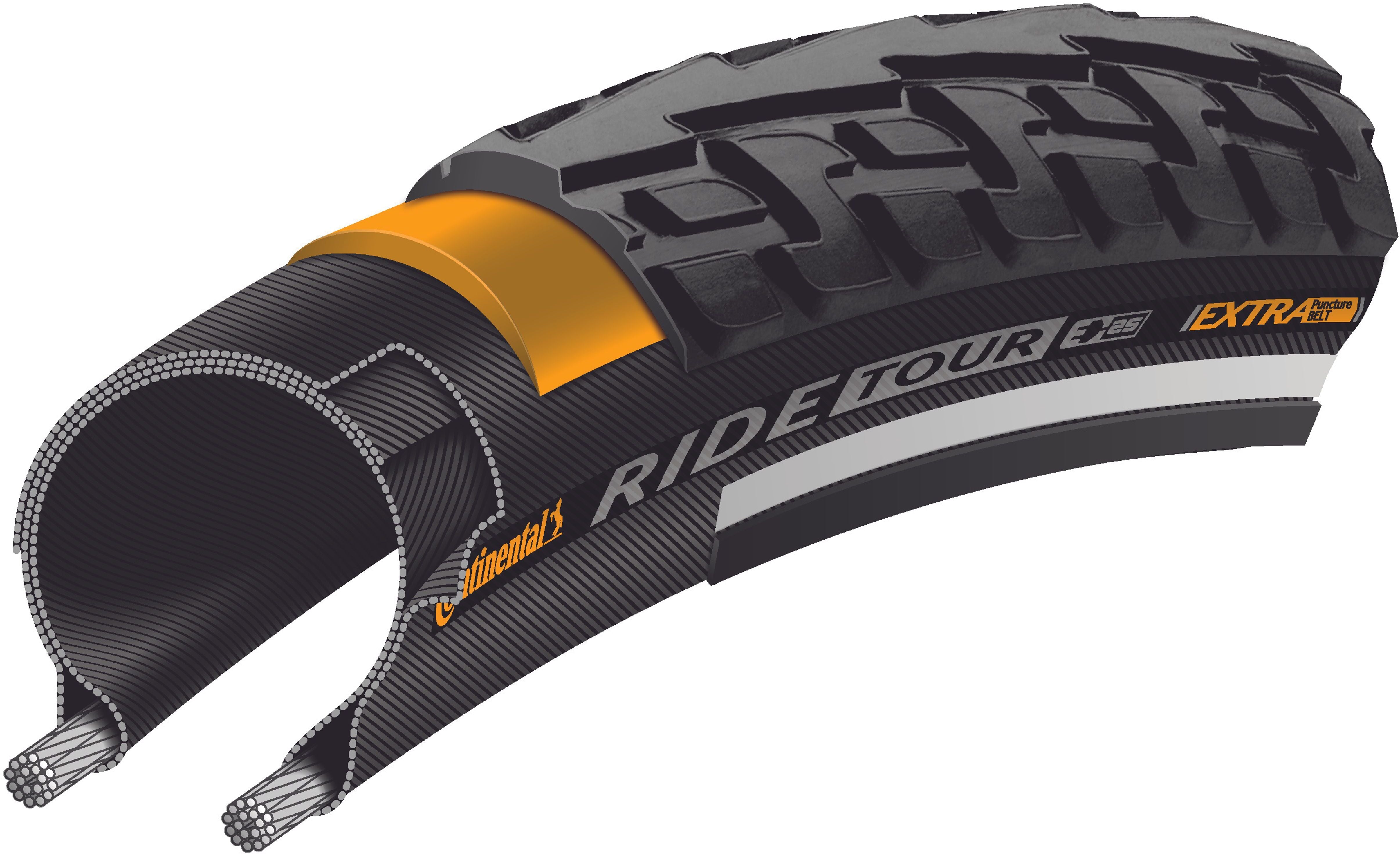 Continental Ride Tour draadband 24x1.75