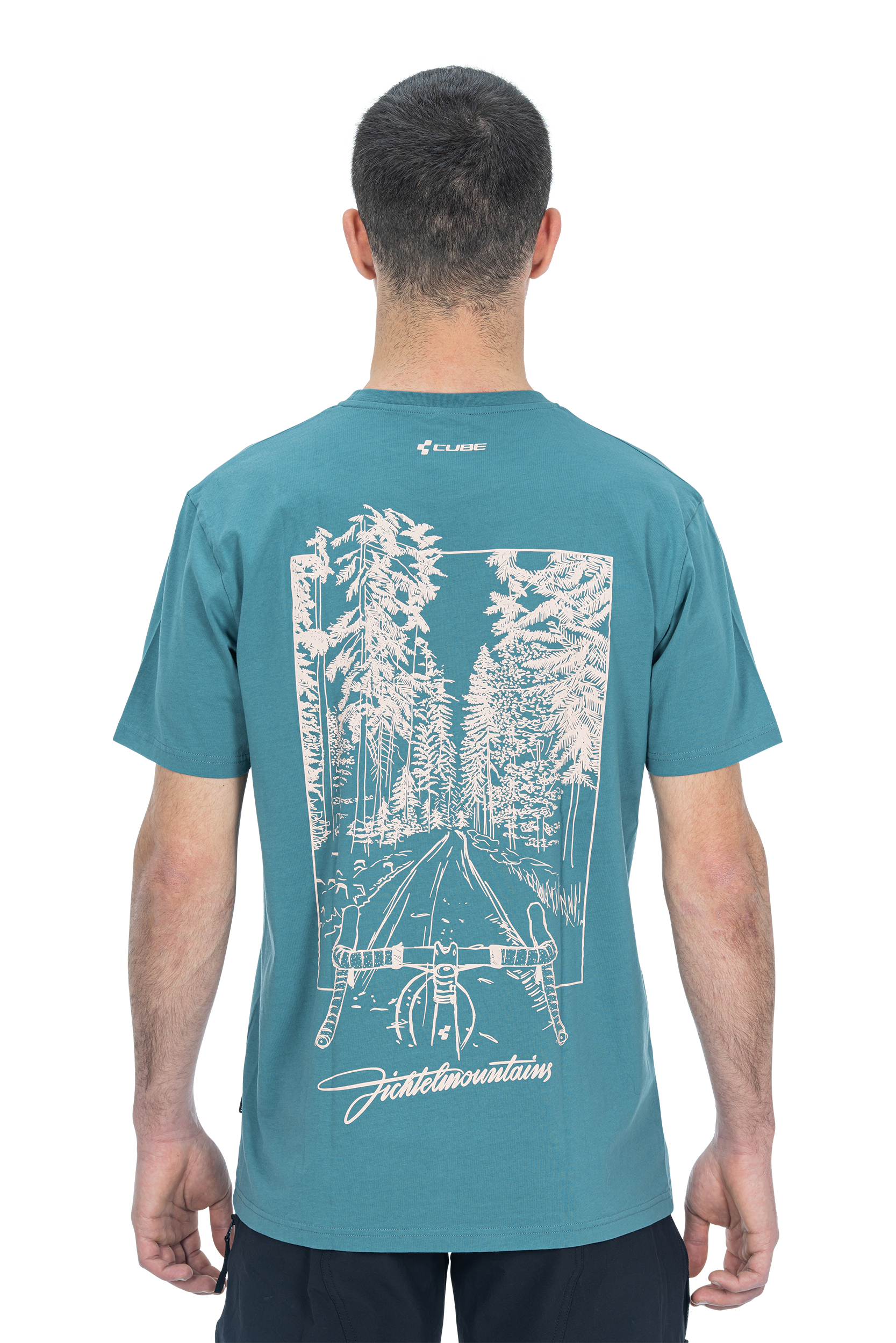 CUBE Biologisch T-shirt Fichtelmountains GTY FIT