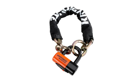 Kryptonite New York 1275 Cinch Ring-kettingslot (75cm) + Evolution Disc Lock zwart