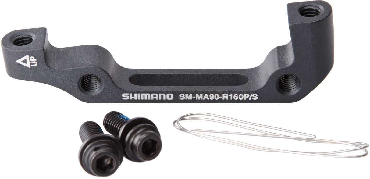Shimano SM-MA90 PM/IS adapter achter 160mm zwart