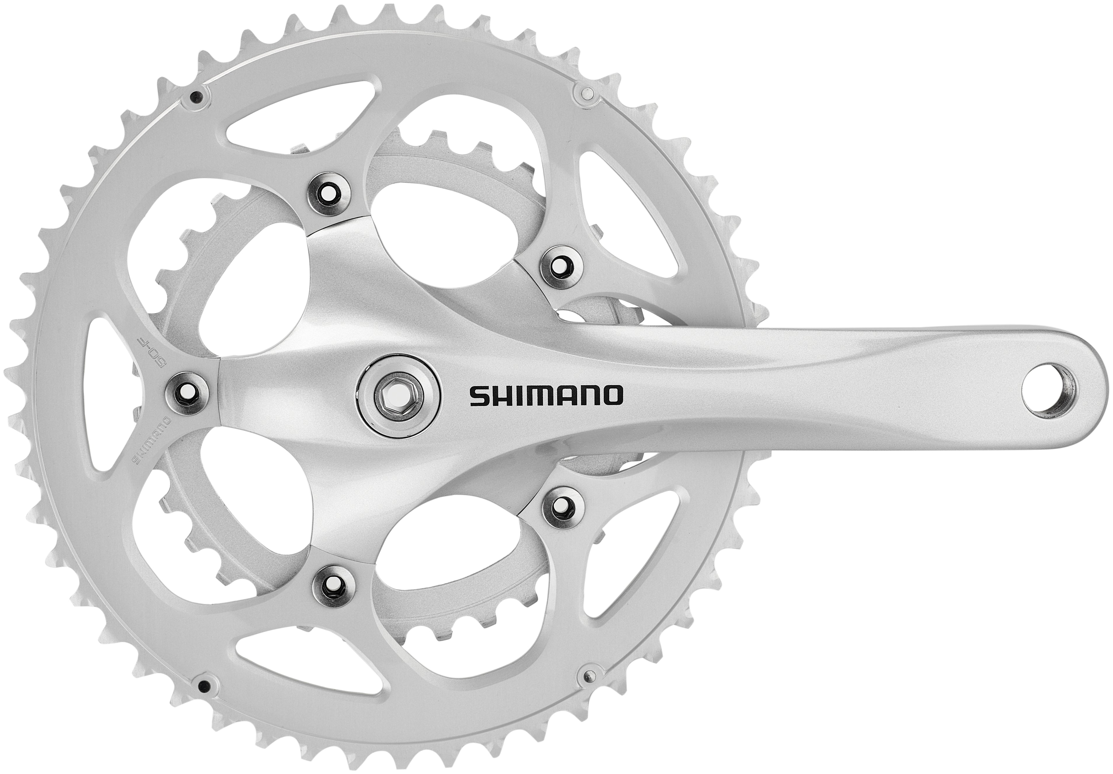 Shimano FC-R345 crankstel 50/34 2x9-speed zilver