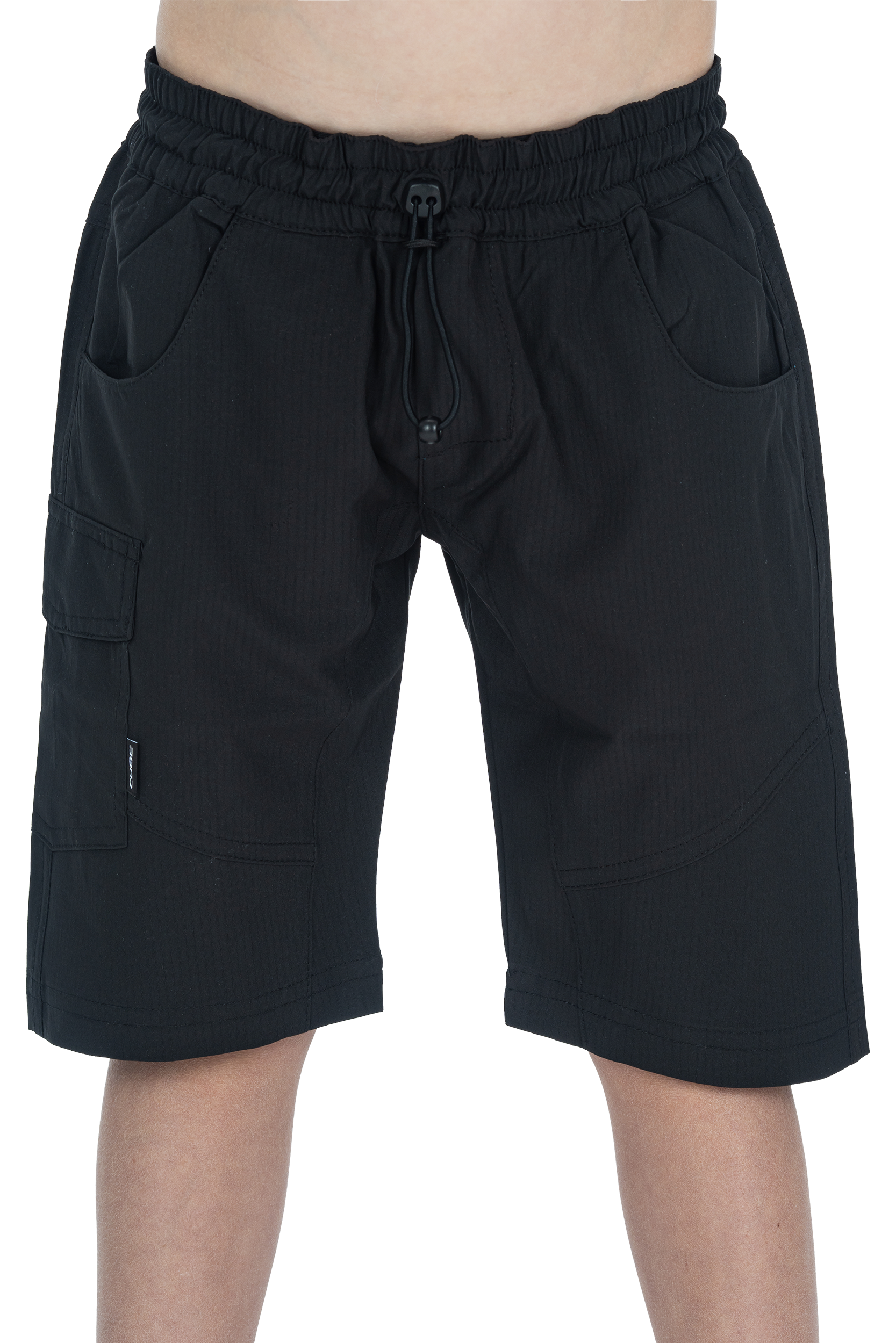 CUBE TEAMLINE Baggy Shorts ROOKIE zwart'n'wit