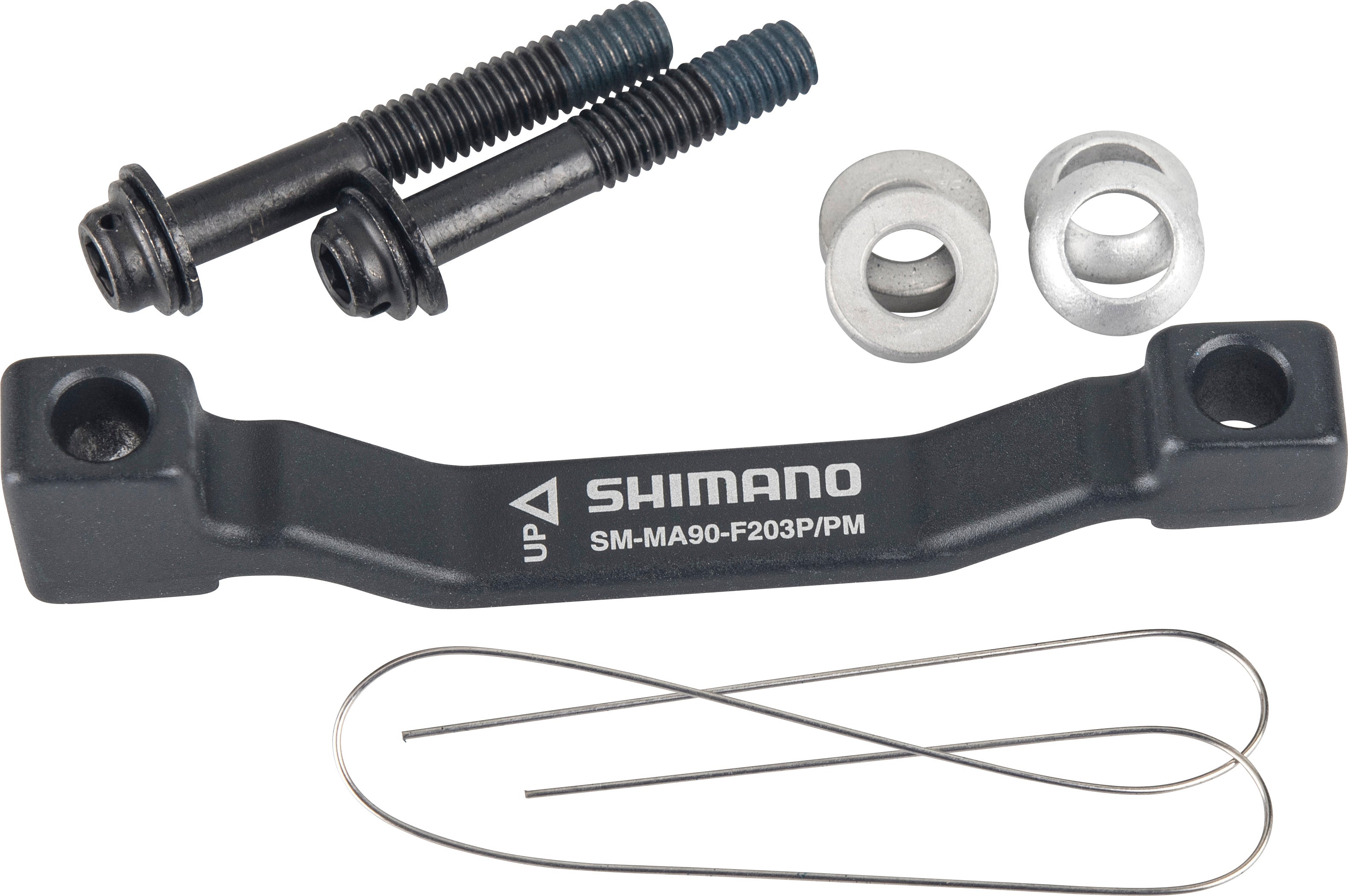 Shimano XTR SM-MA90 schijfremadapter 203 mm zwart