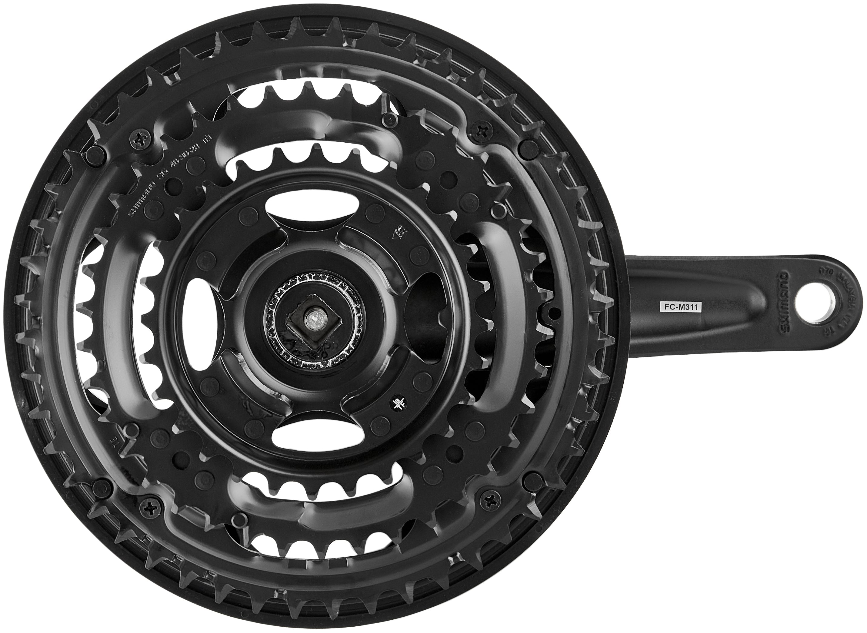 Shimano Altus FC-M311 crankstel 48/38/28 zwart