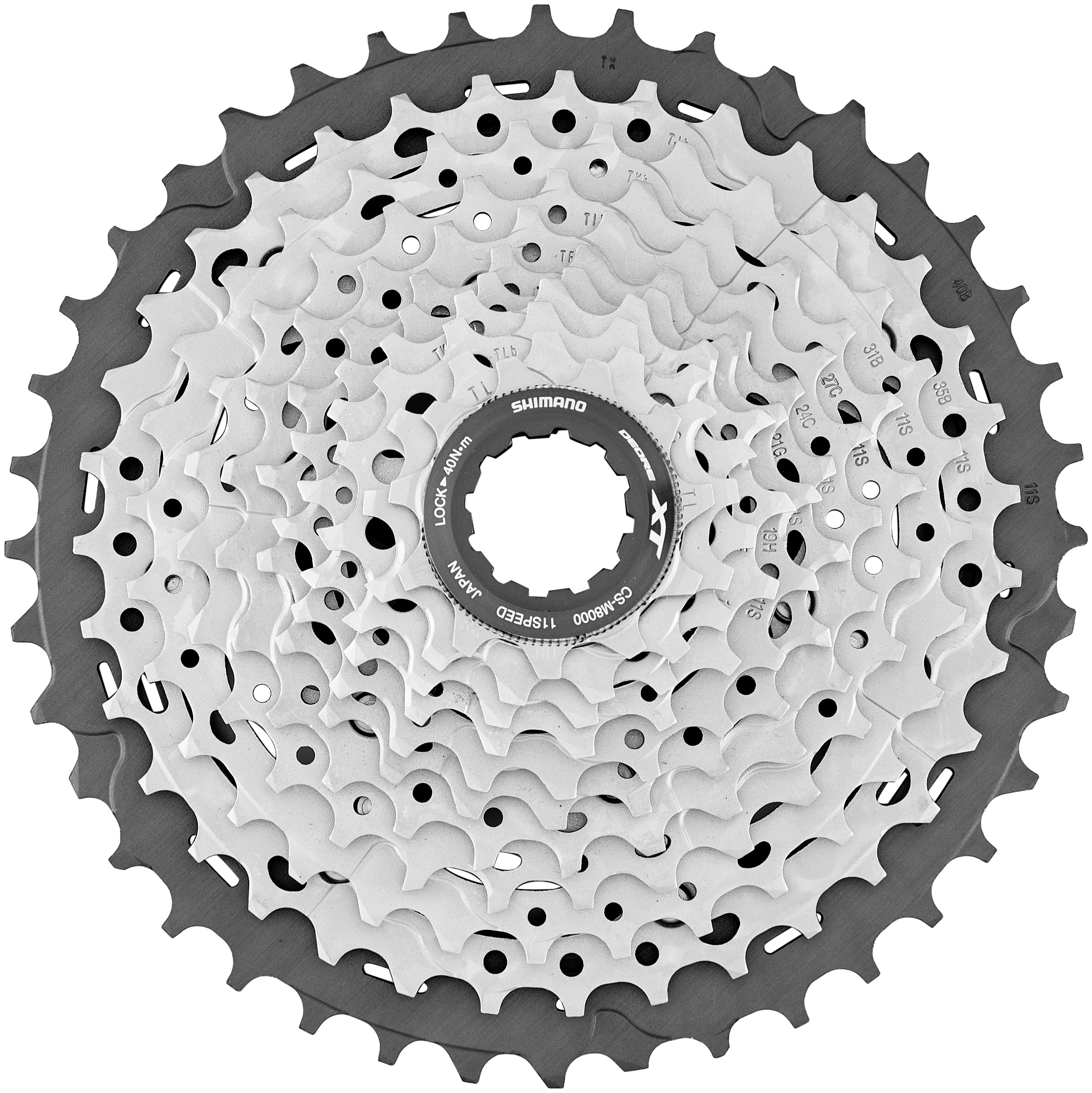 Shimano Deore XT CS-M8000 cassette 11-speed zilver