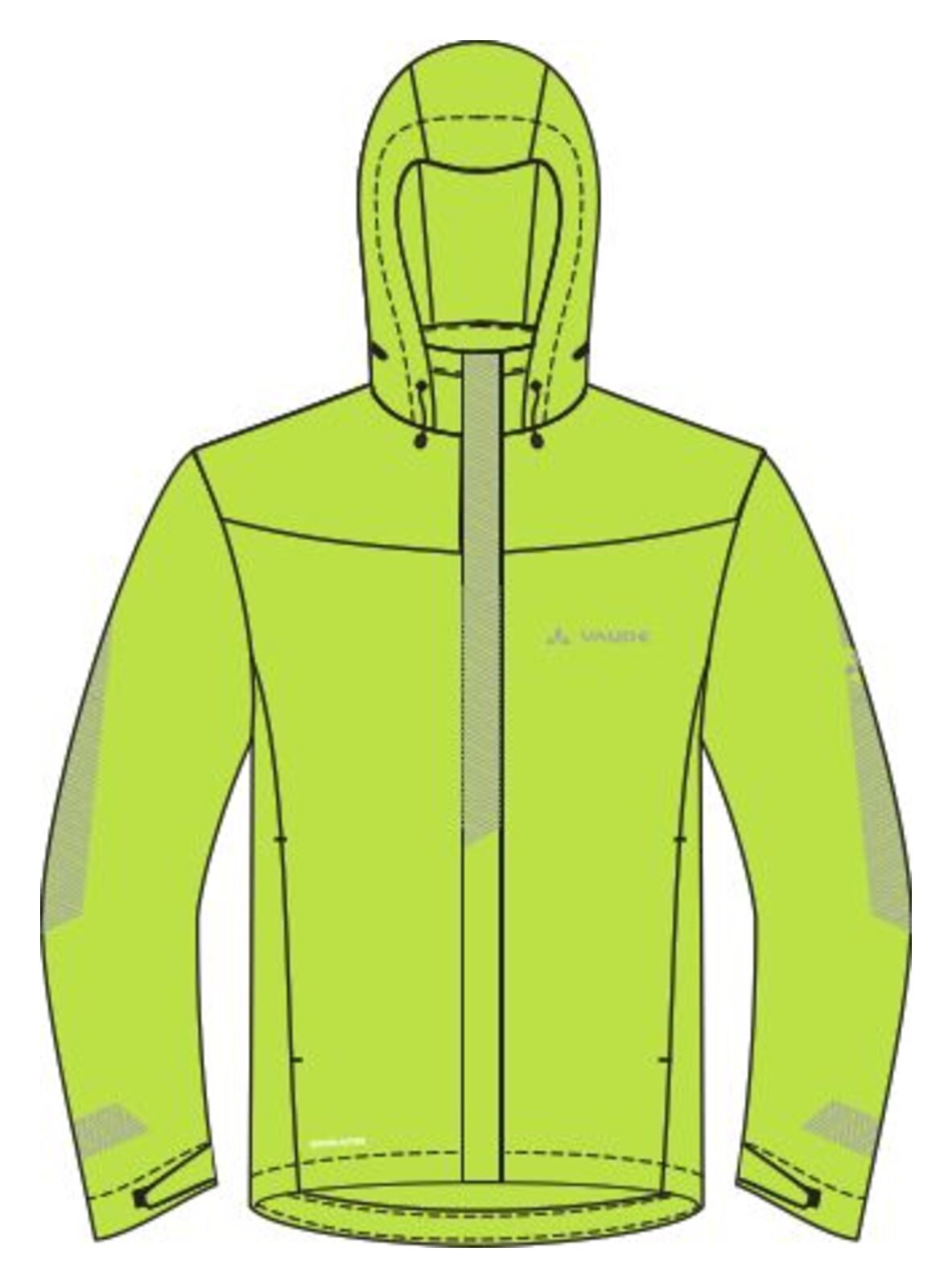 VAUDE Luminum II jas heren geel