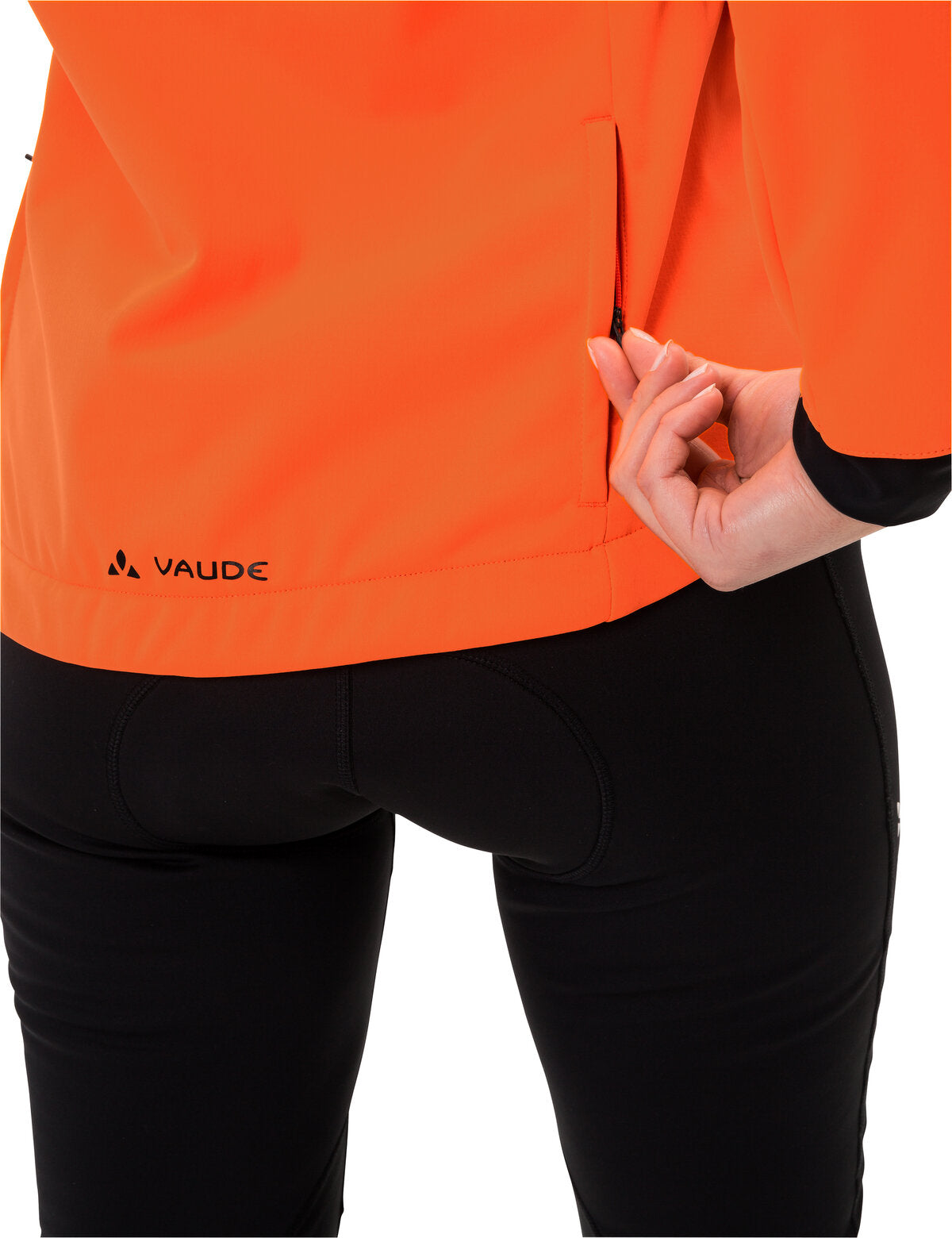 VAUDE Posta Softshell Jack Dames neon oranje