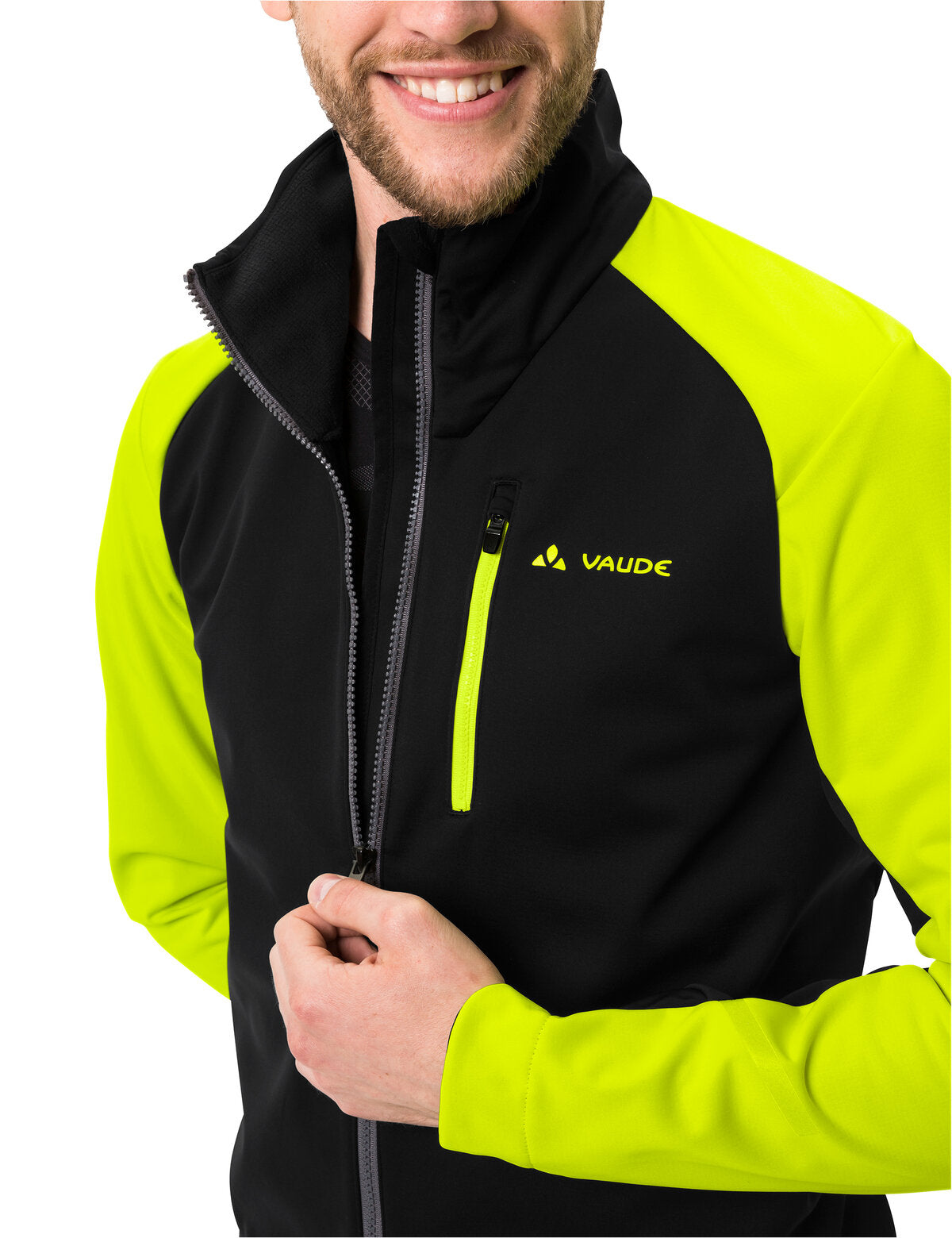 VAUDE Posta Softshell Jacket VI Heren neon geel