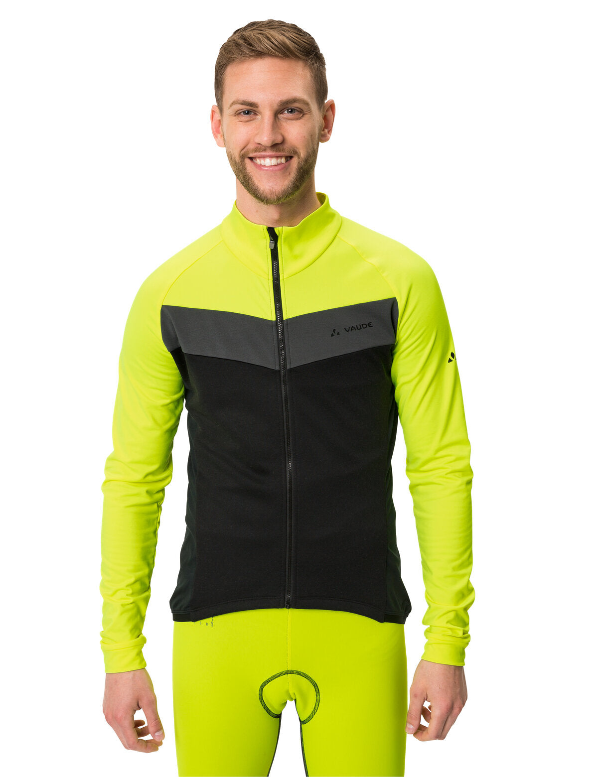 VAUDE Posta LS Jersey Heren neon geel